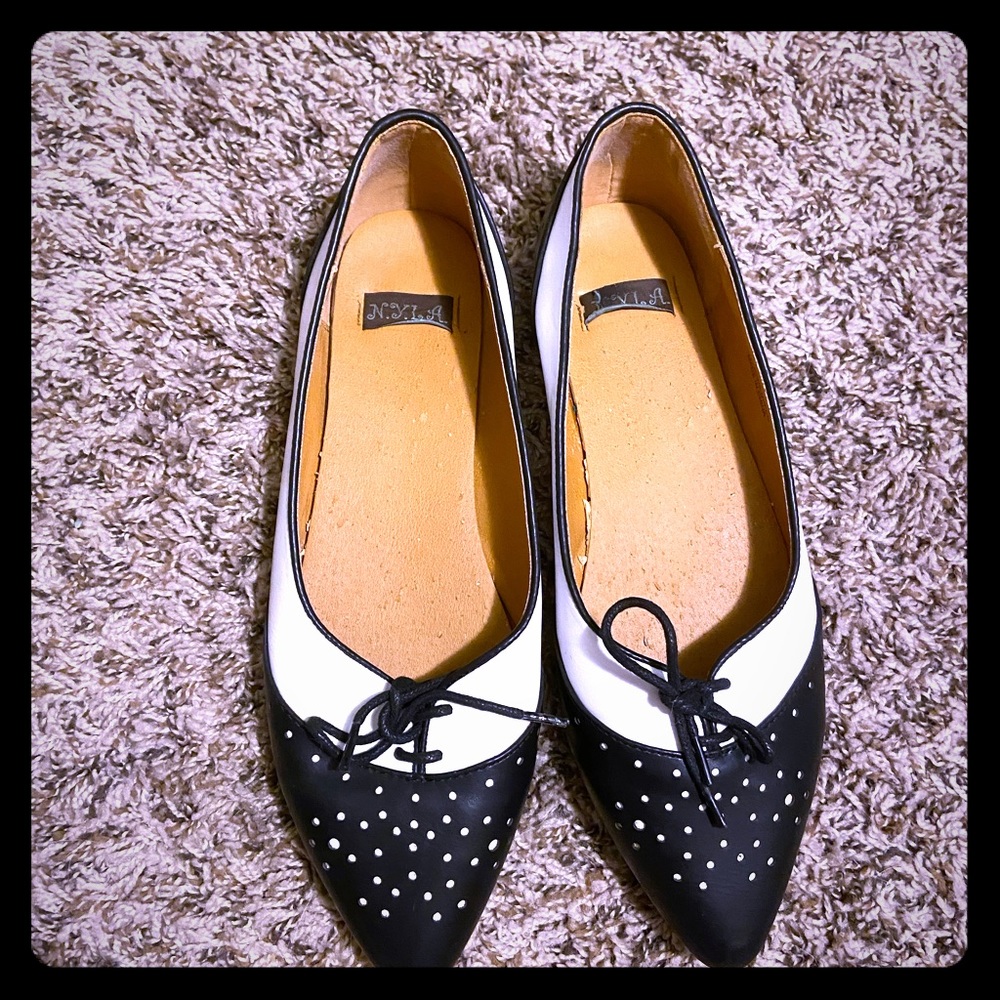 Oxford Wingtip Retro Ballet Flats